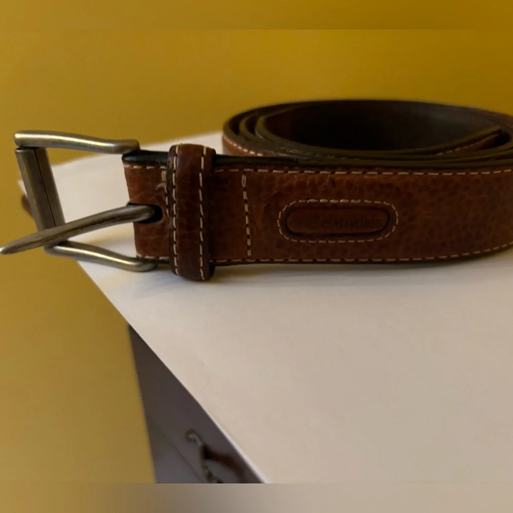 Columbia Belt Sportswear Men’s 44/110x 1.25” Brown Genuine Leather